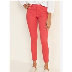 New‎ NWT Old Navy Pixie Chino In Lady Guava Pants Pink Coral Pants Size 18